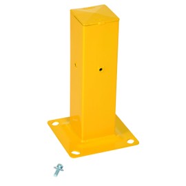 Vestil GR-STC8-DI-TP18-YL Steel Tubular Mounting Posts with Drop In Style Bracket 10 In. x 10 In. x 18 In. Yellow