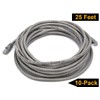 iMBAPrice 1' Cat5e Network Ethernet Patch Cable, 10 Pack, Gray
