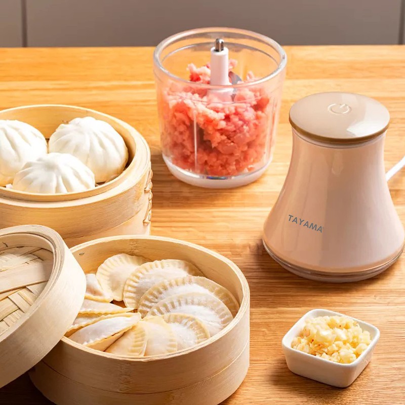 TAYAMA 2.5 Cup White 200W Mini Chopper 4-Layer Blade Food