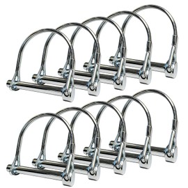Paquete de 10, NRJSSCC Pasador de Acoplador de Remolque y Pasador de Bloqueo de Seguridad, 2-1/8"x1/4" (L x A) Pasadores de Bloqueo de Eje y Alambre de Servicio Pesado, Pasadores de Ferretería para
