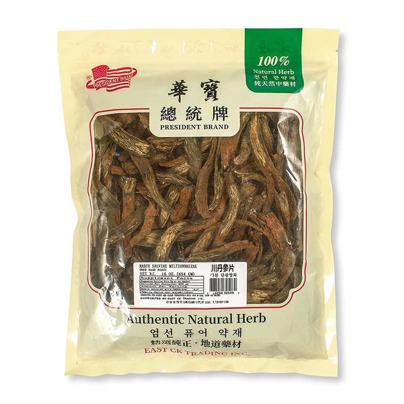 Bestliving Salvia Miltiorrhiza，Red Sage Roots Dan Shen Danshen 1lb/16Ounces/454g 川丹参片