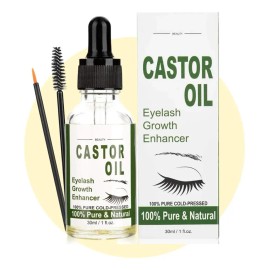 Serum Realzador Crecimiento Pestañas De Aceite Recino 30ml F