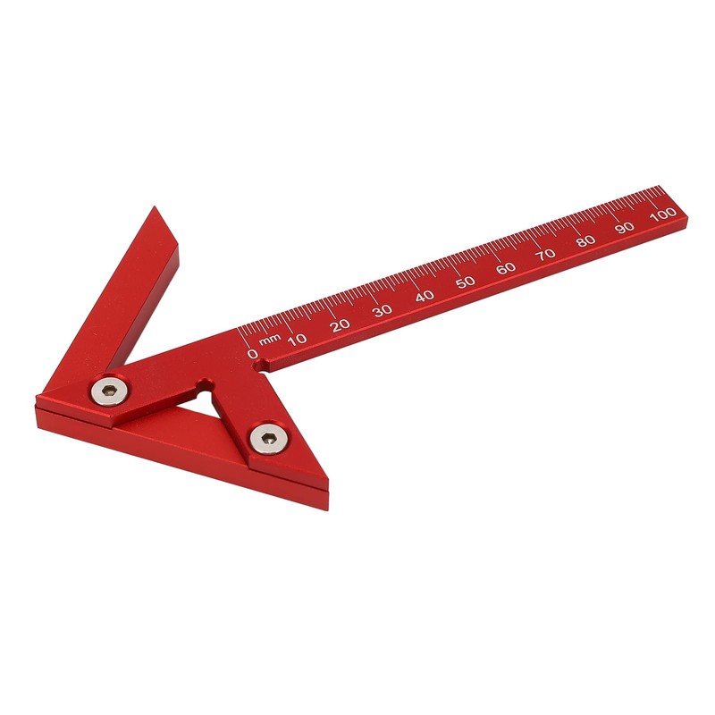 Center Gauge Portable Center Finder Clear Scale for Woodworking