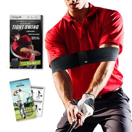[Improved Iron Accuracy] TIGHT SWING Tight Swing Golf Practice Band, Golf Practice Equipment, Non-Slip Training Menu, Black, M Size, SEAVER GOLF