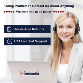 MEGAWISE Air Purifier for Home Bedroom Small Room Office, 3-IN-1 Filtration Air Cleaner for Smoke, Dust, Pet Dander, 100% Ozone Free, Available for California