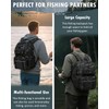 HAMBOLY Fishing Backpack with Tackle Boxes, 50L Fishing Tackle Bag