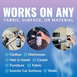 Smokers Odor Eliminating Spray Completely removes Smoke Odors. Proven Formula Using OAM Technology That Safely removes Odors for Good. 1 Bamboo Teak and 1 Sky Blue scents