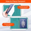 WALNEW RFID Blocking Passport Holder Wallet Cover Case (N-Blue)