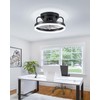 JHSYCH Ceiling Fan with Lights, Low Profile Ceiling Fans with
