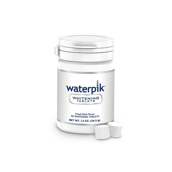 Waterpik Whitening Oral Irrigator Refill Tablets, Teeth Whitening Tablets for Use with Waterpik Whitening Oral Irrigator, Mint Flavour, Pack of 30 Tablets (WT-30EU)