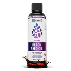 Zhou - Aceite de Semilla Negra Orgánico 100% Puro Prensado en Frío, 240ml