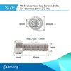 Joamang M6-1.0 x 20mmSocket Head Cap Screws Bolts, 304 Stainless
