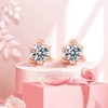 S.White Women's Earrings, Popular, Finest Cubic Zirconia Earrings, Hana, "Flower