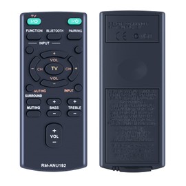 RM-ANU192 Soundbar Remote Control Replacement for Sony Sound Bar SA-CT60BT SA-CT60 SS-WCT60 HT-CT60BT HT-CT60 SACT60BT SACT60 SSWCT60 HTCT60BT HTCT60