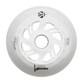 Luminous LED Outdoor Inline Wheels 110mm 85a 3 Pack (White)