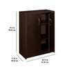 ClosetMaid 8925 2-Door Stackable Laminate Organizer, Espresso