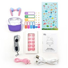 Kids Earbuds w/ Safe Volume Limit | myFirst CareBuds - Color: Cotton Candy