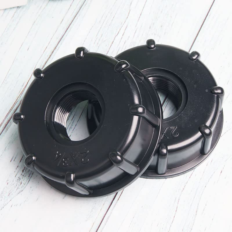 Acxico 2 PC IBC Tank Fittings S60X6 Coarse Threaded Cap
