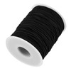 SEUNMUK 2 Roll 1mm Black Elastic String, 200m Elastic Beading