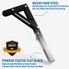 LEOPO 20 inch Folding Shelf Brackets-2 Pack Foldable Heavy Duty