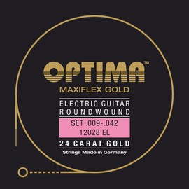 Optima Maxiflex E6 .042w GEM042 Electric Guitar Strings Gold Strings