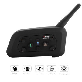 Vnetphone V6-1200 Motorrad Bluetooth Intercom Freisprecheinrichtung Kopfhörer für 6 Personen