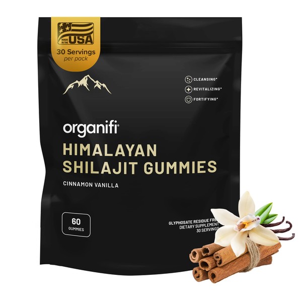 Organifi Shilajit Gummies - Himalayan Shilajit for Men and Women