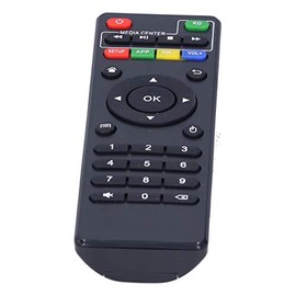Caja de TV portátil con control remoto por infrarrojos, control remoto con ABS + material de botón de silicona, reemplazo de control remoto para televisores de entretenimiento doméstico inteligente x9
