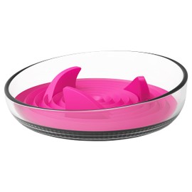 Pet Life ® 'Cirlicue' Shark Fin Shaped Modern Slow Feeding Pet Bowl