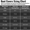 GEARS Reusable Waterproof Boot Covers with Non-Slip Rubber Soles |