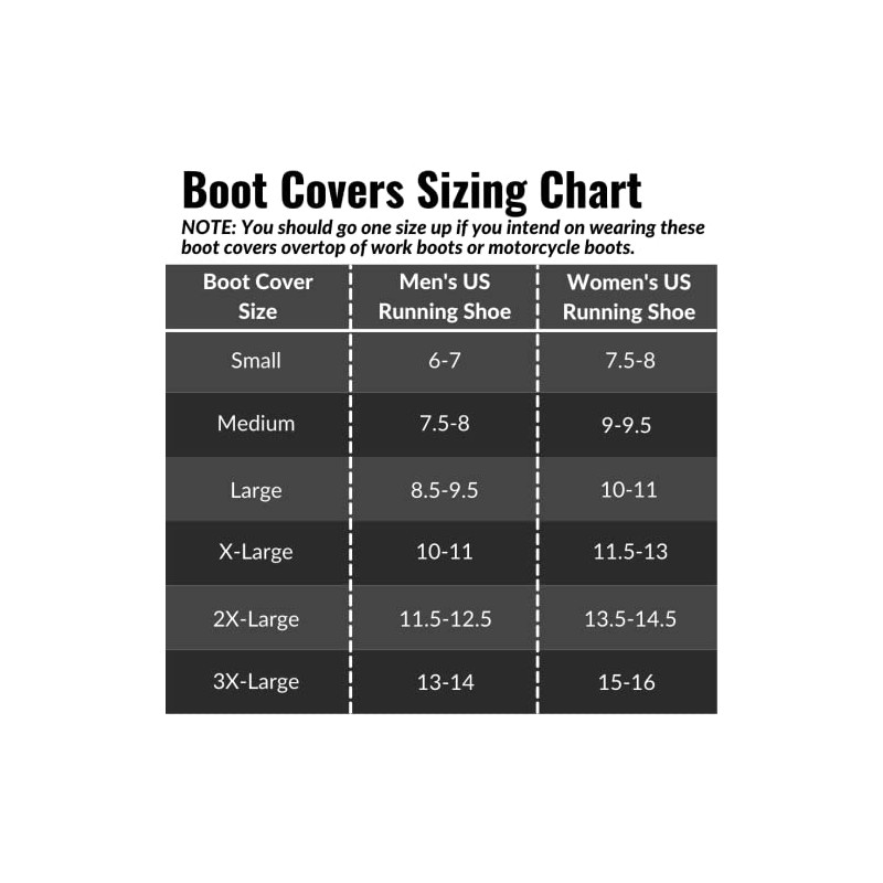 GEARS Reusable Waterproof Boot Covers with Non-Slip Rubber Soles |