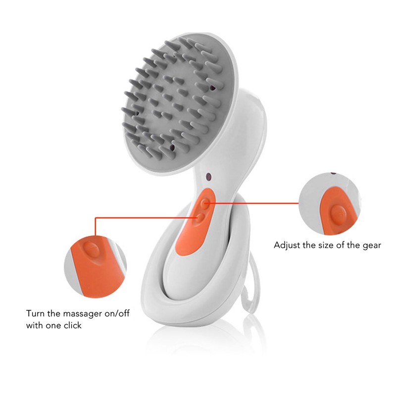 Electric Scalp Massage Brush Kneading Waterproof Rechargeable Multi Functional Vibration