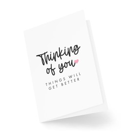 Sympathy Cards - Thinking of You Things Will Get Better - Going Through A Hard Time Cards - Mental Health Cards - Condolence Card - CBH2022