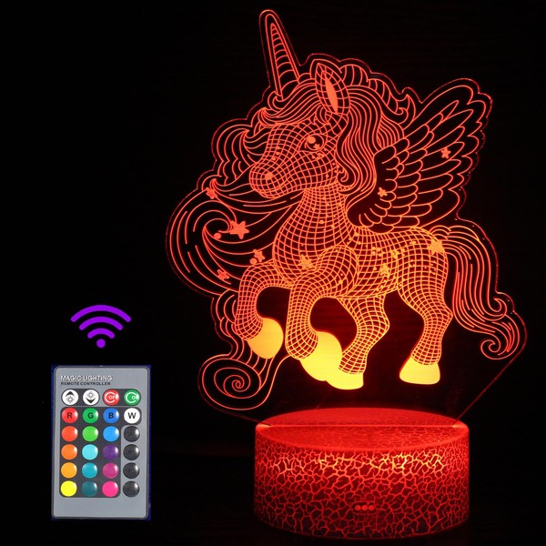 Basketball Night Light for Children, JOLLYEEP 3D Illusion Lamp Children's Room LED Light, Remote Control, 16 Colour Changing, Dimmable, Birthday Christmas Gifts for Girls, Boys, Living Room, Bedroom