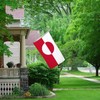 Greenland flag 3X5FT, Greenland flag, with 2 brass washers, durable