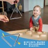 LKCCTK Triangle 4 Inch Percussion Instrument for Kids Small Musical