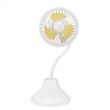 1Pc Mini Desktop Fan with Rechargeable USB and Table Night