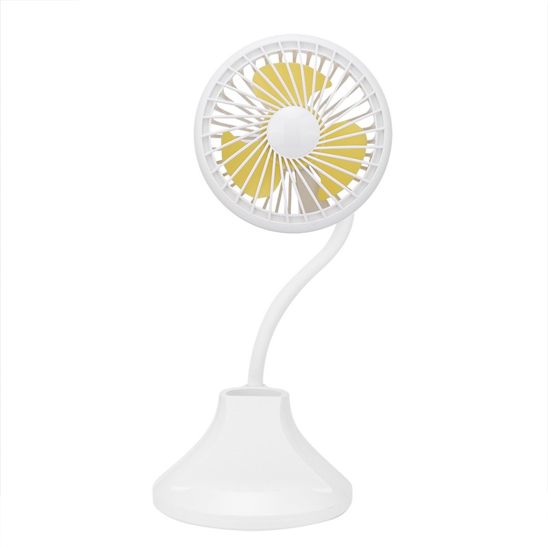 1Pc Mini Desktop Fan with Rechargeable USB and Table Night
