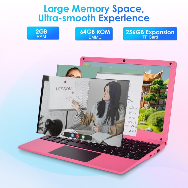 ZHAOHUIXIN Mini 10.1 inch Android 12 Laptop Computer, Portable Small