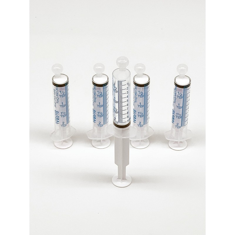 10ML UltraFlo Oral Syringe with Cap - Eccentric Tip -