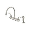 Oakbrook Pacifica Two Handle Brushed Nickel Kitchen Faucet Side Sprayer