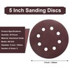 Qjaiune 25PCS 5 Inch Sanding Discs Hook and Loop 400