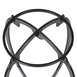 Xtrend Wig Stands, 3 Pcs（2 black +1 pink) Wig Stand Holder for Wig Display, 14.2 Inches Portable Collapsible Wig Dryer, Travel Wig Stand for Wigs and Hats