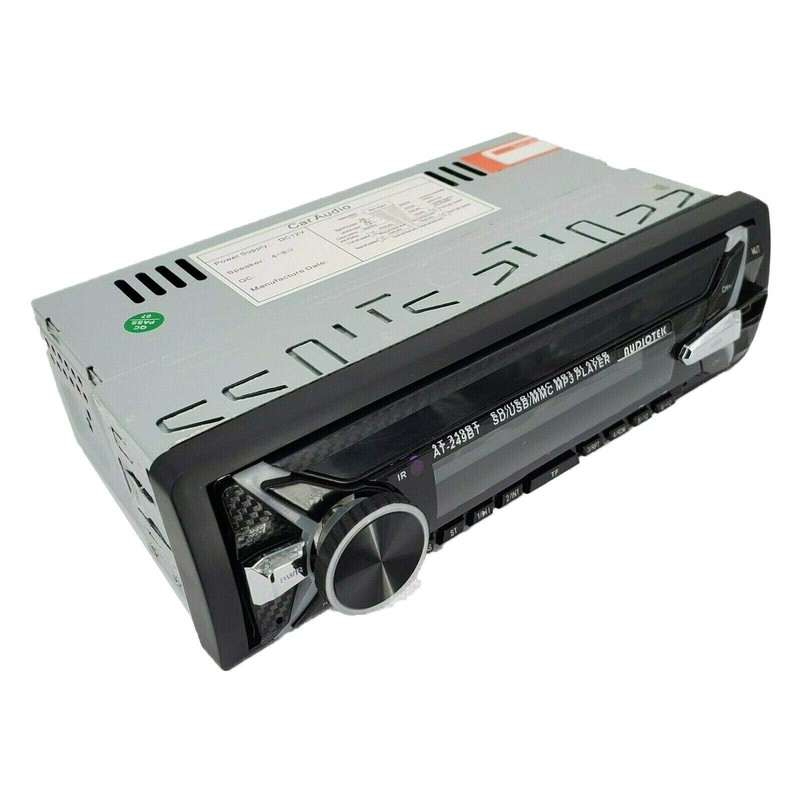 Audiotek Single Din Digital Car Media Receiver with Bluetooth/USB/FM /