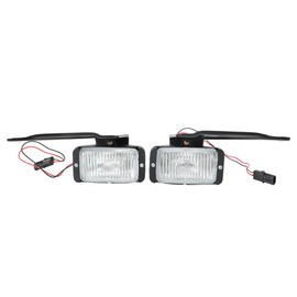 ANTUKO Front Driver and Passenger Side Fog Lights Assembly with Bracket and Wiring Replacement for C1500 K1500 1988-2000 16524928, GM2593106, 16524927, GM2592106