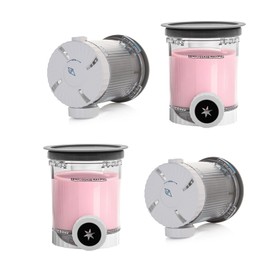 4 Pack ninja creami swirl pints and Lids,NC700 Makers Containers Cups creami accessories ，Compatible with Ninja Swirl Ice Cream & Soft Serve Makers