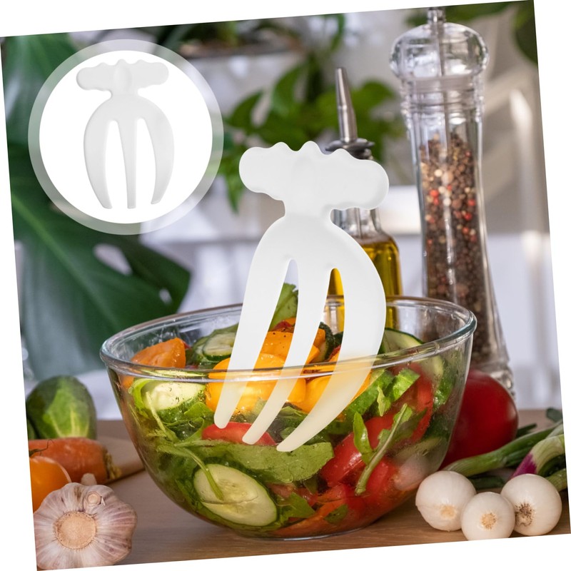 AUTSUPPL Salad Hands: Plastic Salad Serving Tongs Picker Pasta Mixing