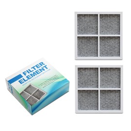 Biglumin Pack of 2 LG-LT120F Air Filter for Refrigerator, Compatible with LG Pure N Fresh ADQ73214405 ADQ73214404 ADQ73214408, Fresh Air Replacement Air Filter, Antibacterial Pur Air Fridge Filter