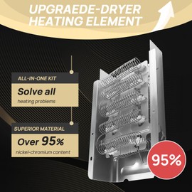 279838 Dryer Heating Element Fit for Whirlpool & Maytag & Kenmore Dryers Replaces AP3094254 PS334313 8565582 3403585 - with 3392519 3977393 Thermal Fuse & 3387134 3977767 High-Limit Thermostat