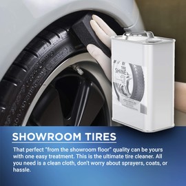 AutoGeneral Tire Shine & Cleaner - Solvent-Based - High-Gloss Tire Dressing - Protects Against Cracking, Fading & UV Effects - Industrial Strength - 1Gal
